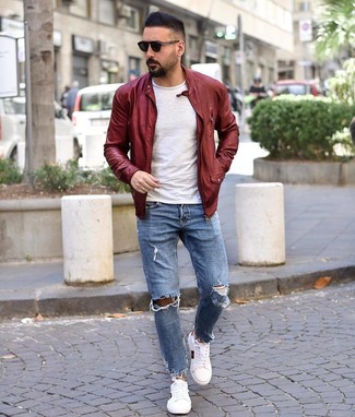 Comment porter une veste rouge