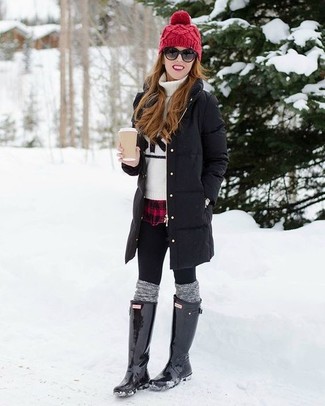 Comment porter un bonnet en tricot rouge