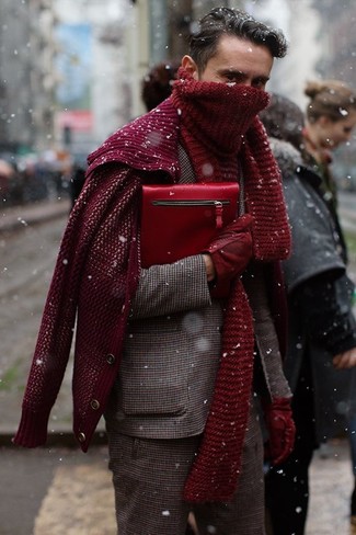 Comment porter des gants en cuir rouges