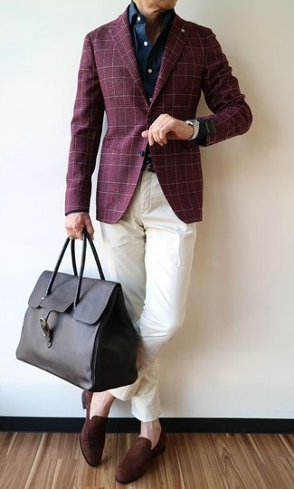 Comment porter une veste écossaise rouge