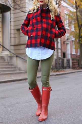 Comment porter des bottes de pluie rouges