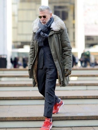 Comment porter des baskets rouges en hiver