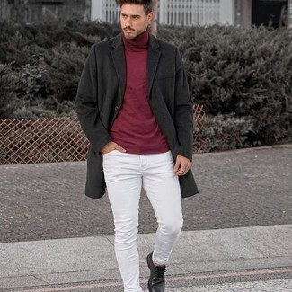 Comment porter un pull à col roulé rouge pour un style chic decontractés au printemps