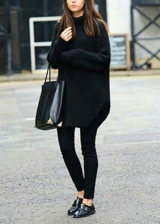 Robe en tricot noire Givenchy