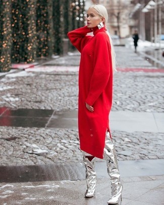 Robe-pull rouge Valentino