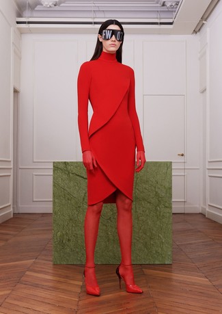 Robe-pull rouge Valentino