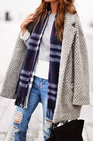 Comment porter une écharpe pour un style decontractés quand il fait froid