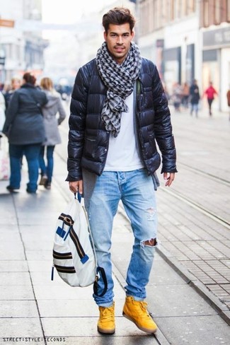 Comment porter une écharpe pour un style decontractés quand il fait froid