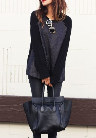 Comment porter un pull pailleté