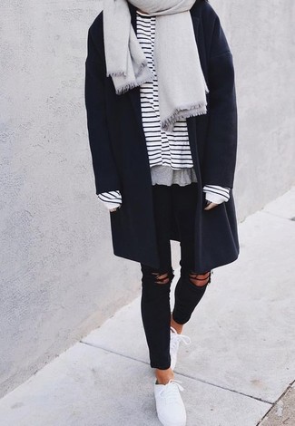 Comment porter un châle quand il fait froid