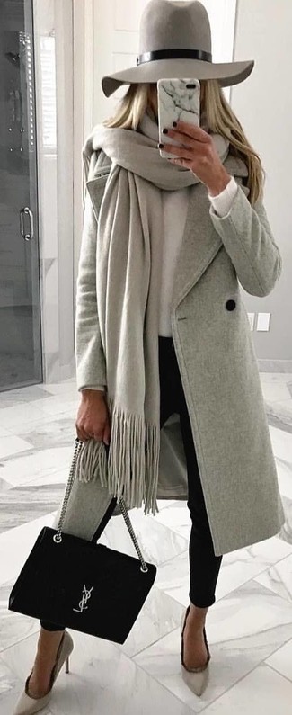 Comment porter un châle quand il fait froid