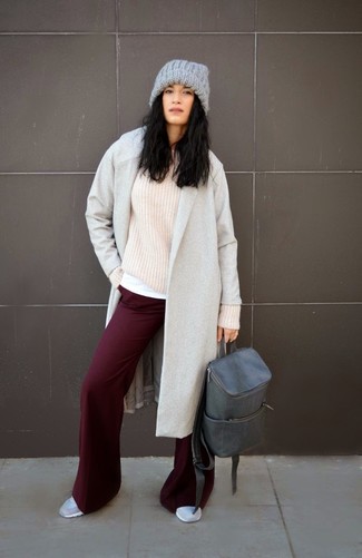 Comment porter un sac à dos en cuir argenté
