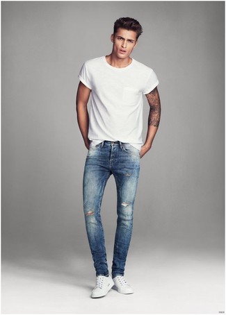 Comment porter un jean skinny pour un style relax