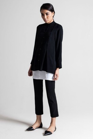 Comment porter un pantalon slim avec des ballerines