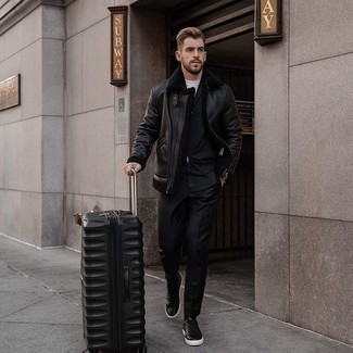 Comment porter une valise pour un style decontractés quand il fait frais