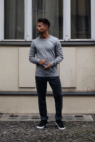 Sweat-shirt gris ONLY & SONS