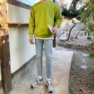 Sweat-shirt chartreuse A-Cold-Wall*