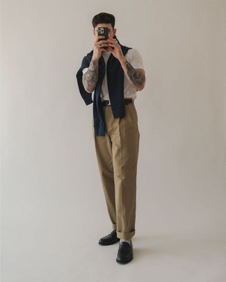 Pantalon chino marron clair Calvin Klein