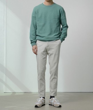 Sweat-shirt vert menthe Calvin Klein Jeans