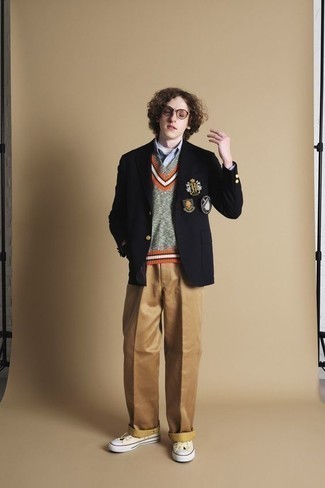 Comment porter un pull en v sans manches à l'adolescence