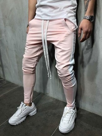 Pantalon de jogging rose Calvin Klein