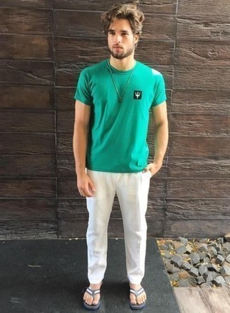 T-shirt à col rond imprimé vert Polo Ralph Lauren