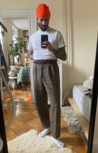 Pantalon chino en laine gris Uniform Experiment