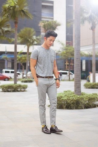 Pantalon chino gris adidas