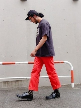 Pantalon chino rouge ONLY & SONS