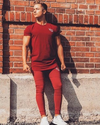 Pantalon de jogging rouge Gucci