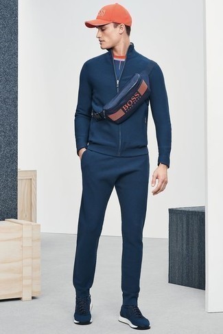 Survêtement bleu marine Kiton
