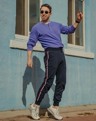 Pantalon de jogging bleu marine Calvin Klein