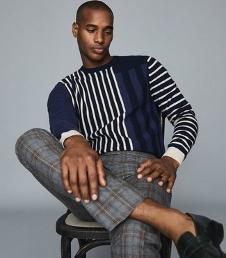 Pantalon chino écossais gris Vivienne Westwood