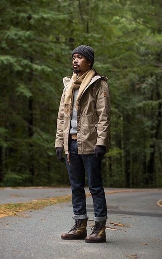 Comment porter une ceinture marron clair en hiver