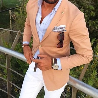 Comment porter un blazer marron clair