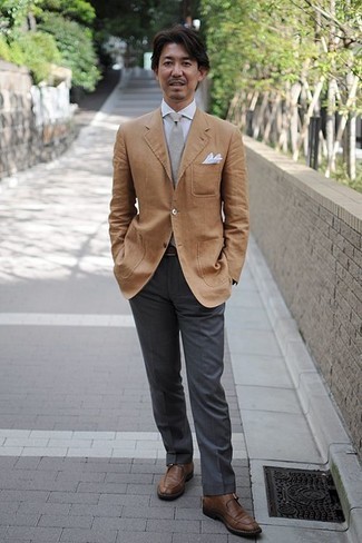 Comment porter un blazer marron clair