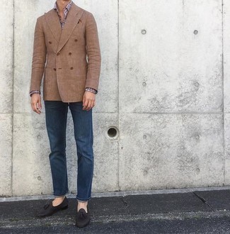 Comment porter un blazer marron clair