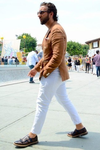 Comment porter un blazer marron clair