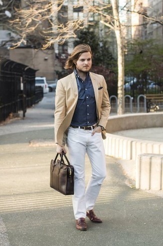 Comment porter un blazer marron clair