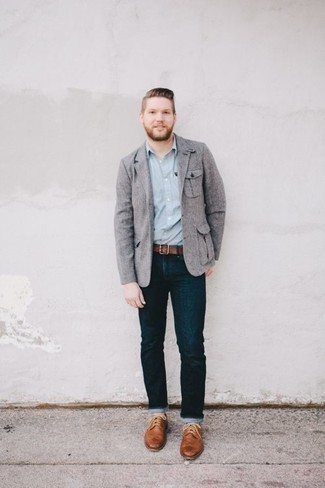 Comment porter des chaussures brogues en cuir marron clair pour un style chic decontractés