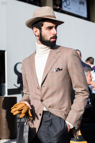 Comment porter des gants en cuir marron clair