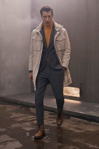 Comment porter une parka marron clair en hiver