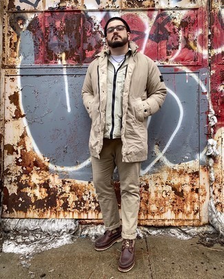 Comment porter une parka marron clair en hiver