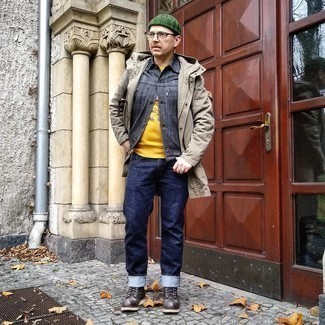 Comment porter une parka marron clair en hiver