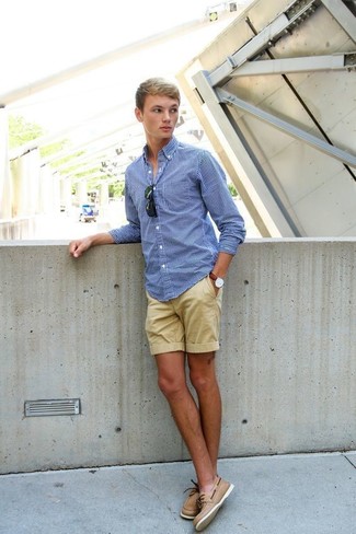 Comment porter un short marron clair