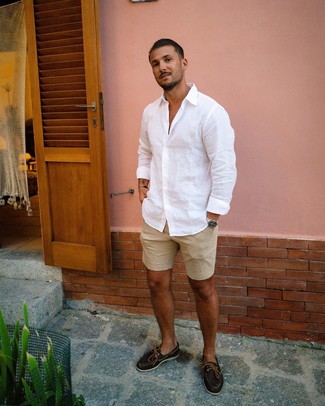 Comment porter un short marron clair