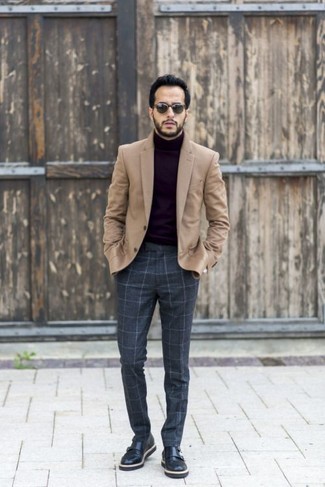 Comment porter un blazer en laine marron clair