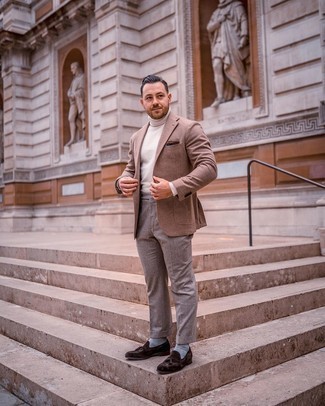 Comment porter un blazer en laine marron clair