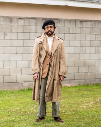 Comment porter un blazer en laine marron clair