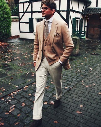 Comment porter un blazer en laine marron clair pour un style elégantes